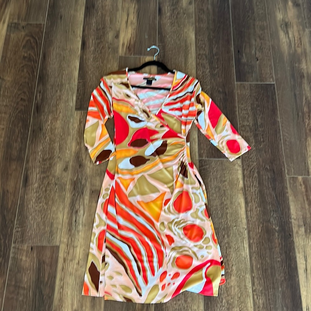 Abstract print dress